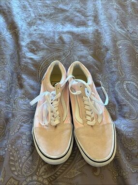 Vans Pink Suede Low-Top Lace-Up Sneakers